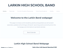 Tablet Screenshot of larkinhighschoolband.org